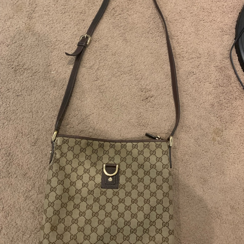 Gucci Abbey Messenger crossbody canvas